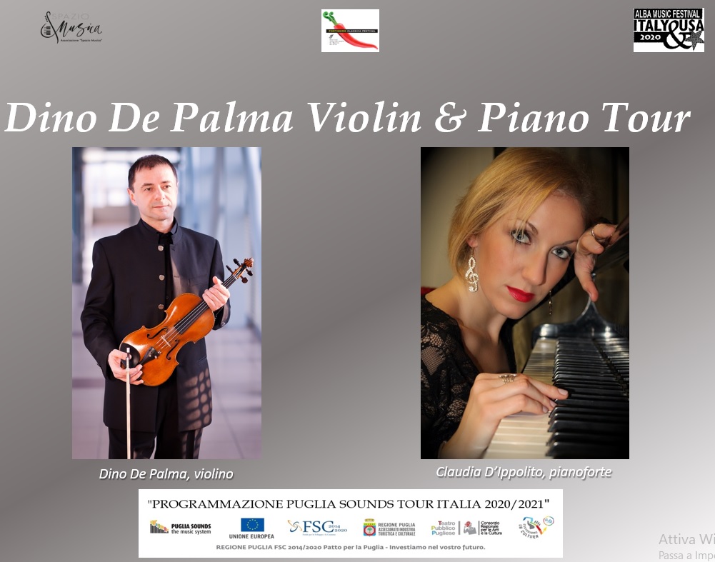 Al via a settembre il Dino De Palma Violin & Piano Tour