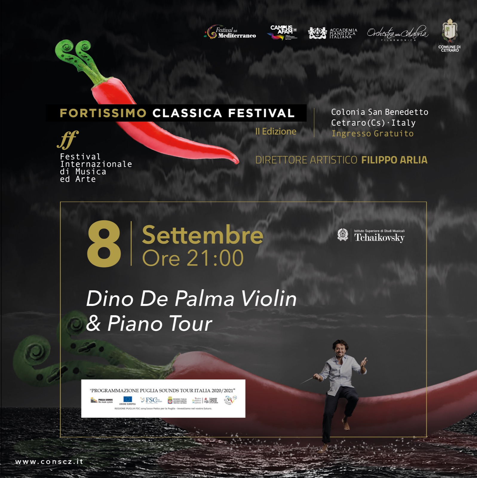 Dino De Palma Violin & Piano Tour8 settembre – Cetraro (CS)